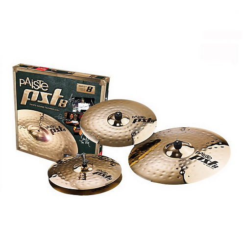 Комплект тарелок для ударных Paiste PST 8 Rock Set #1 - фото 1