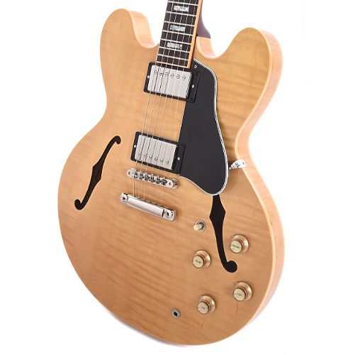 Полуакустическая электрогитара Gibson 2019 ES-335 Figured DARK NATURAL #1 - фото 1