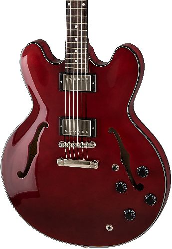 Полуакустическая электрогитара Gibson 2019 ES-335 STUDIO WINE RED #1 - фото 1
