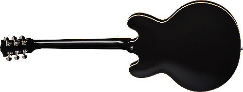 Полуакустическая электрогитара Gibson 2019 ES-335 SATIN TRANS BLACK #4 - фото 4