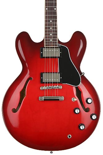 Полуакустическая электрогитара Gibson 2019 ES-335 Dot Cherry Burst #1 - фото 1