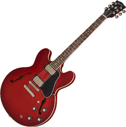 Полуакустическая электрогитара Gibson 2019 ES-335 Dot Cherry Burst #3 - фото 3