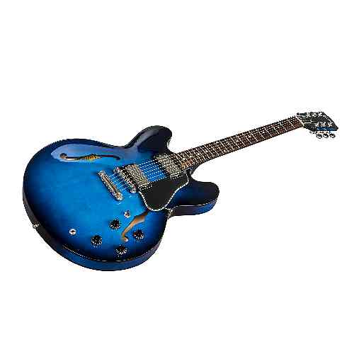 Полуакустическая электрогитара Gibson 2019 ES-335 Dot Blues Burst #2 - фото 2