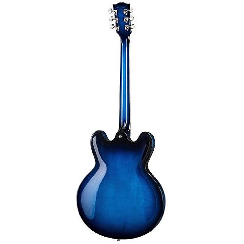 Полуакустическая электрогитара Gibson 2019 ES-335 Dot Blues Burst #3 - фото 3