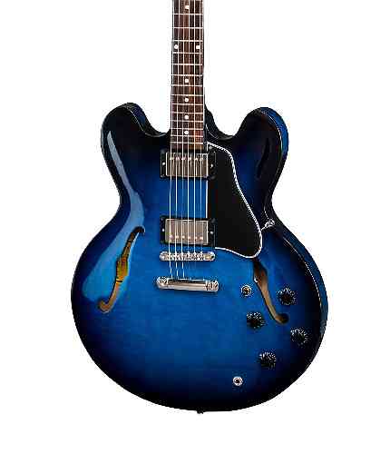 Полуакустическая электрогитара Gibson 2019 ES-335 Dot Blues Burst #4 - фото 4