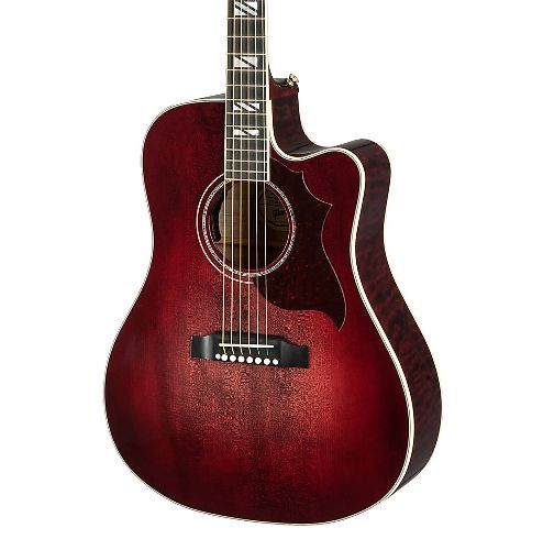 Электроакустическая гитара Gibson 2019 Hummingbird Chroma Black Cherry #1 - фото 1