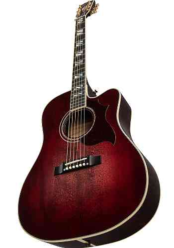 Электроакустическая гитара Gibson 2019 Hummingbird Chroma Black Cherry #2 - фото 2