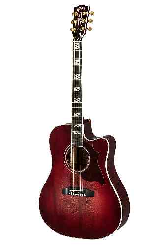 Электроакустическая гитара Gibson 2019 Hummingbird Chroma Black Cherry #3 - фото 3