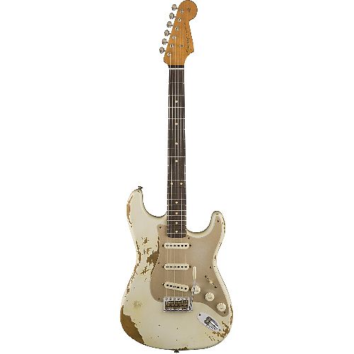 Электрогитара Fender LIMITED EDITION HEAVY RELIC `59 ROASTED STRAT AGED OLYMPIC WHITE #3 - фото 3