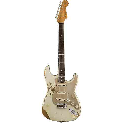 Электрогитара Fender LIMITED EDITION HEAVY RELIC `59 ROASTED STRAT AGED OLYMPIC WHITE #3 - фото 3