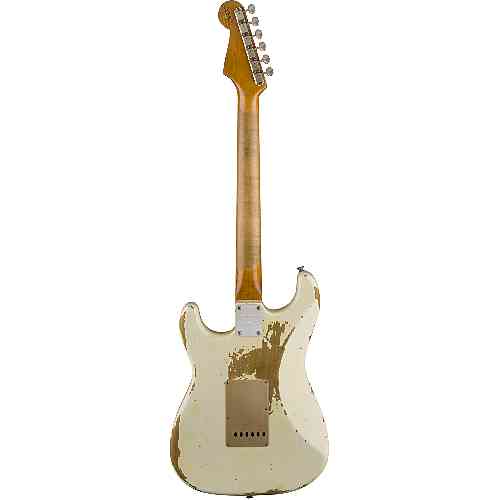 Электрогитара Fender LIMITED EDITION HEAVY RELIC `59 ROASTED STRAT AGED OLYMPIC WHITE #4 - фото 4