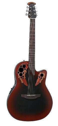 Электроакустическая гитара Ovation CE44-RRB Celebrity Elite Mid Cutaway Reversed Redburst #2 - фото 2