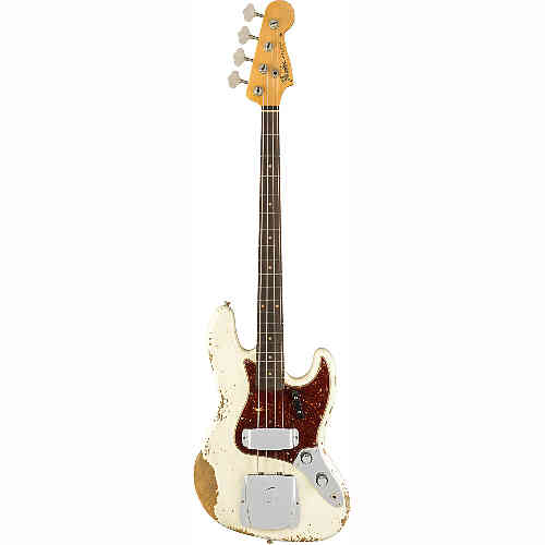Бас-гитара Fender 1961 JAZZ BASS® HEAVY RELIC®, ROSEWOOD FINGERBOARD AGED OLYMPIC WHITE #3 - фото 3