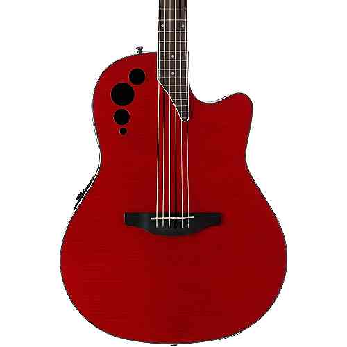 Электроакустическая гитара Applause AE44IIP-CHF Mid Cutaway Cherry Flame #1 - фото 1