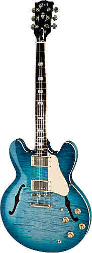 Полуакустическая электрогитара Gibson 2019 ES-335 FIGURED GLACIER BLUE #1 - фото 1