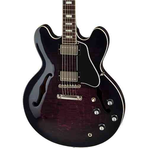 Полуакустическая электрогитара Gibson 2019 ES-335 FIGURED Purple Burst #1 - фото 1