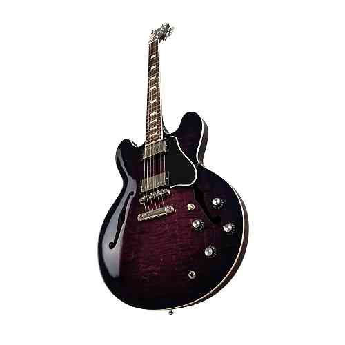 Полуакустическая электрогитара Gibson 2019 ES-335 FIGURED Purple Burst #4 - фото 4