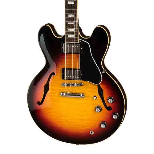 Полуакустическая электрогитара Gibson 2019 ES-335 FIGURED Sunset Burst #1 - фото 1