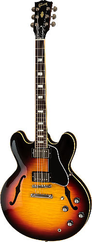 Полуакустическая электрогитара Gibson 2019 ES-335 FIGURED Sunset Burst #2 - фото 2