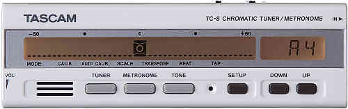 Тюнер для гитары Tascam TC-8 хроматический тюнер/метроном #1 - фото 1