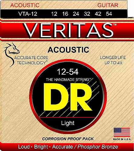Струны для акустической гитары DR VTA-12 Veritas #1 - фото 1
