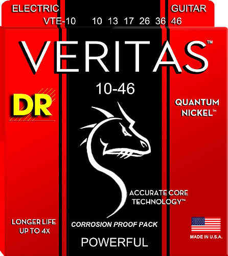Струны для электрогитары DR VTE-10 Veritas Medium (10-46) #1 - фото 1