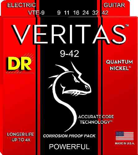Струны для электрогитары DR VTE-9 VERITAS Quantum Nickel Electric #1 - фото 1
