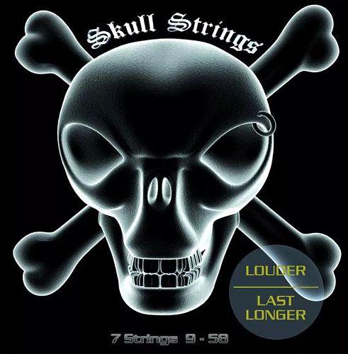 Струны для электрогитары Skull Strings 7S 9-58 #1 - фото 1