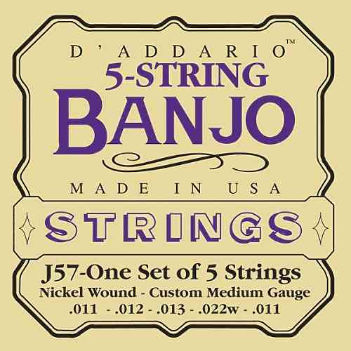 Струны для банджо D`Addario J57  #1 - фото 1