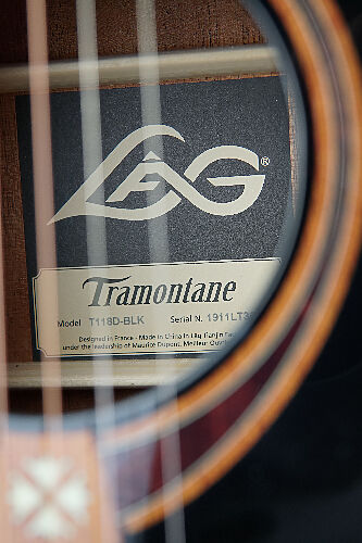 Акустическая гитара Lag T-118D BLK #7 - фото 7