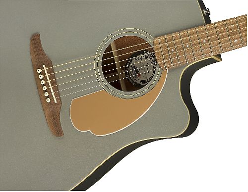 Электроакустическая гитара Fender Redondo Player Slate Satin WN  #4 - фото 4