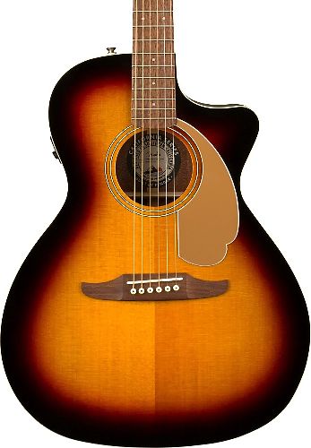 Электроакустическая гитара Fender NEWPORTERPLAYER SUNBURST WN #1 - фото 1