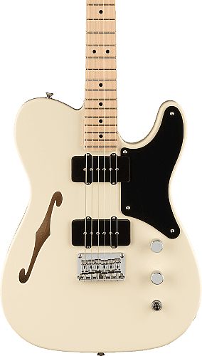 Электрогитара Squier Paranormal Cabronita Telecaster® Thinline, Maple Fingerboard Olympic White #1 - фото 1