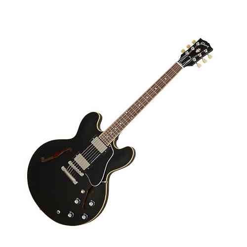 Полуакустическая электрогитара Gibson ES-335 Vintage Ebony #1 - фото 1