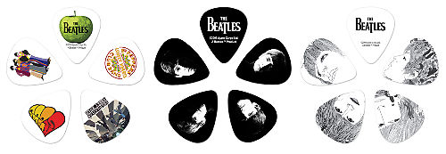 Медиатор Planet Waves 1CAB4-15BT2 Beatles Signature Stripes  #2 - фото 2