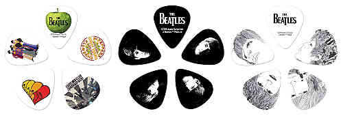 Медиатор Planet Waves 1CAB4-15BT2 Beatles Signature Stripes  #2 - фото 2