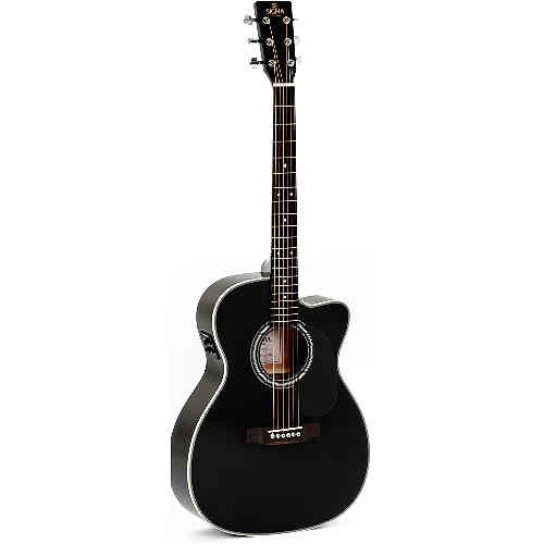Электроакустическая гитара Sigma 000MC-1E-BK  #2 - фото 2