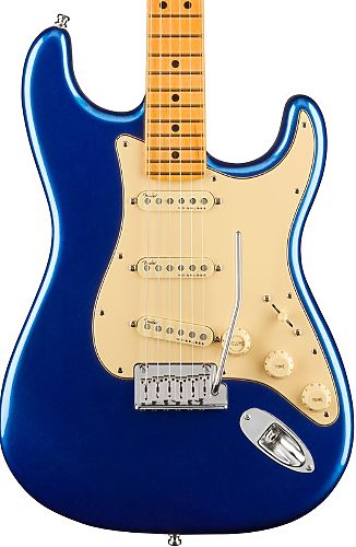 Электрогитара Fender American Ultra Stratocaster®, Maple Fingerboard Cobra Blue #1 - фото 1