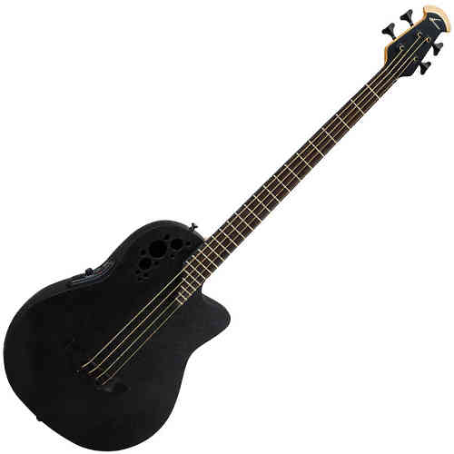 Акустическая бас-гитара Ovation B778TX-5 Bass Elite T Mid Cutaway Black Textured  #1 - фото 1