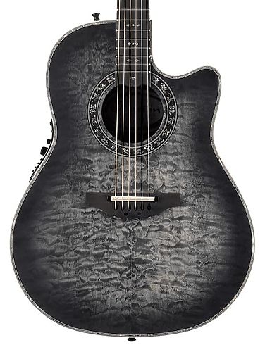 Электроакустическая гитара Ovation C2079AXP-5S Legend Plus Deep Contour Cutaway Black Satin Quilted #1 - фото 1