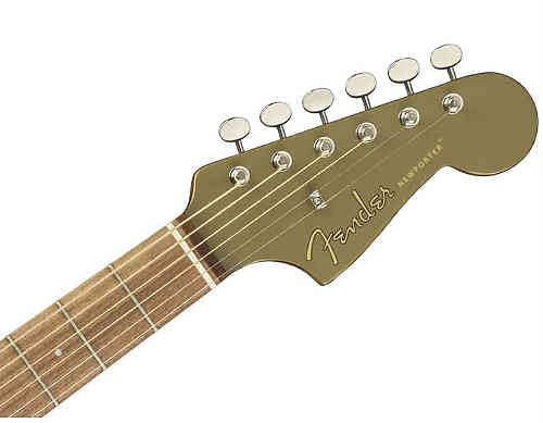 Электроакустическая гитара Fender Newporter Player Olive Satin #4 - фото 4