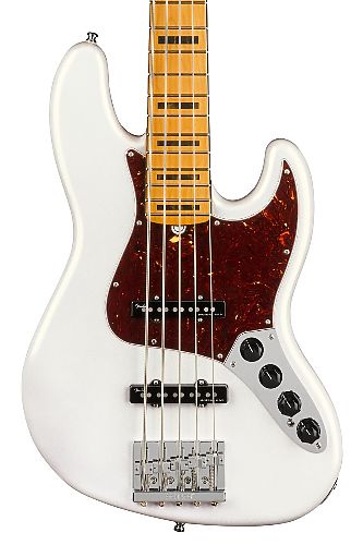 Бас-гитара Fender American Ultra Jazz Bass® V, Maple Fingerboard Arctic Pearl #1 - фото 1
