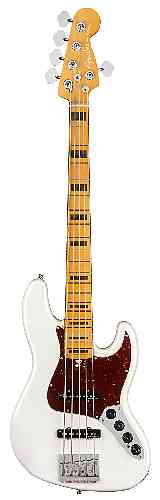 Бас-гитара Fender American Ultra Jazz Bass® V, Maple Fingerboard Arctic Pearl #2 - фото 2