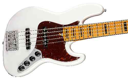 Бас-гитара Fender American Ultra Jazz Bass® V, Maple Fingerboard Arctic Pearl #4 - фото 4