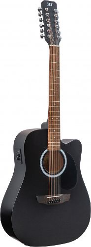 Электроакустическая гитара JET JDEC-255/12 BKS #2 - фото 2