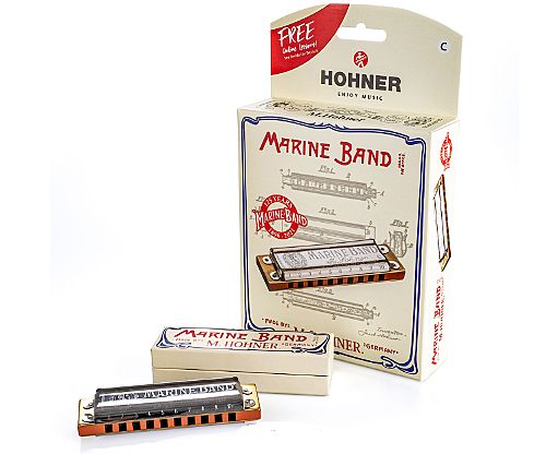 Хроматическая губная гармошка Hohner Marine Band 125th Anniversary M2021  #1 - фото 1