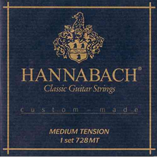 Струны для классической гитары Hannabach 728MT Custom Made Black  #1 - фото 1