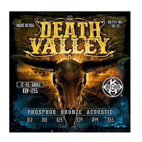 Струны для акустической гитары Kerly KDV-1255 Death Valley Phosphor Bronze Tempered  #1 - фото 1