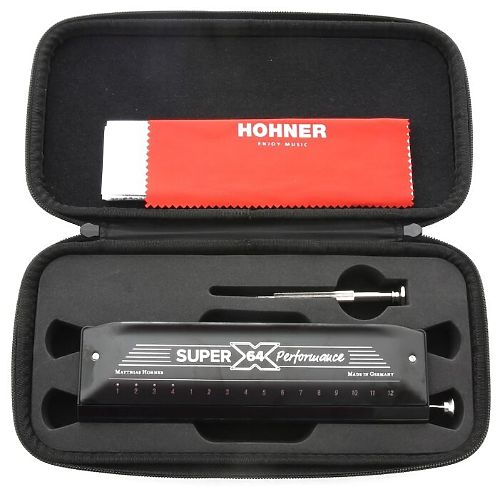 Хроматическая губная гармошка Hohner Super 64X new (M758601)  #3 - фото 3