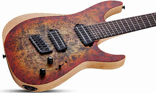 Электрогитара Schecter REAPER-7 MS INFERNO BURST #4 - фото 4